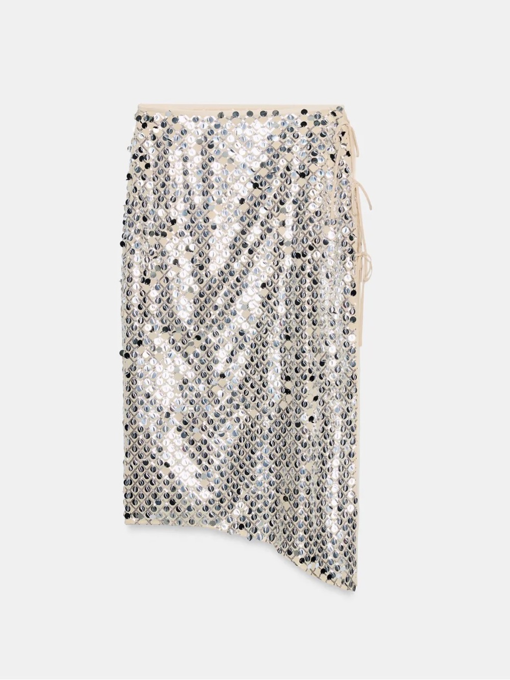 Zara Asymmetric Sequin Midi Skirt - Picture 4 of 6